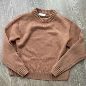 Wilfred Classic Tan Crew Neck Sweater